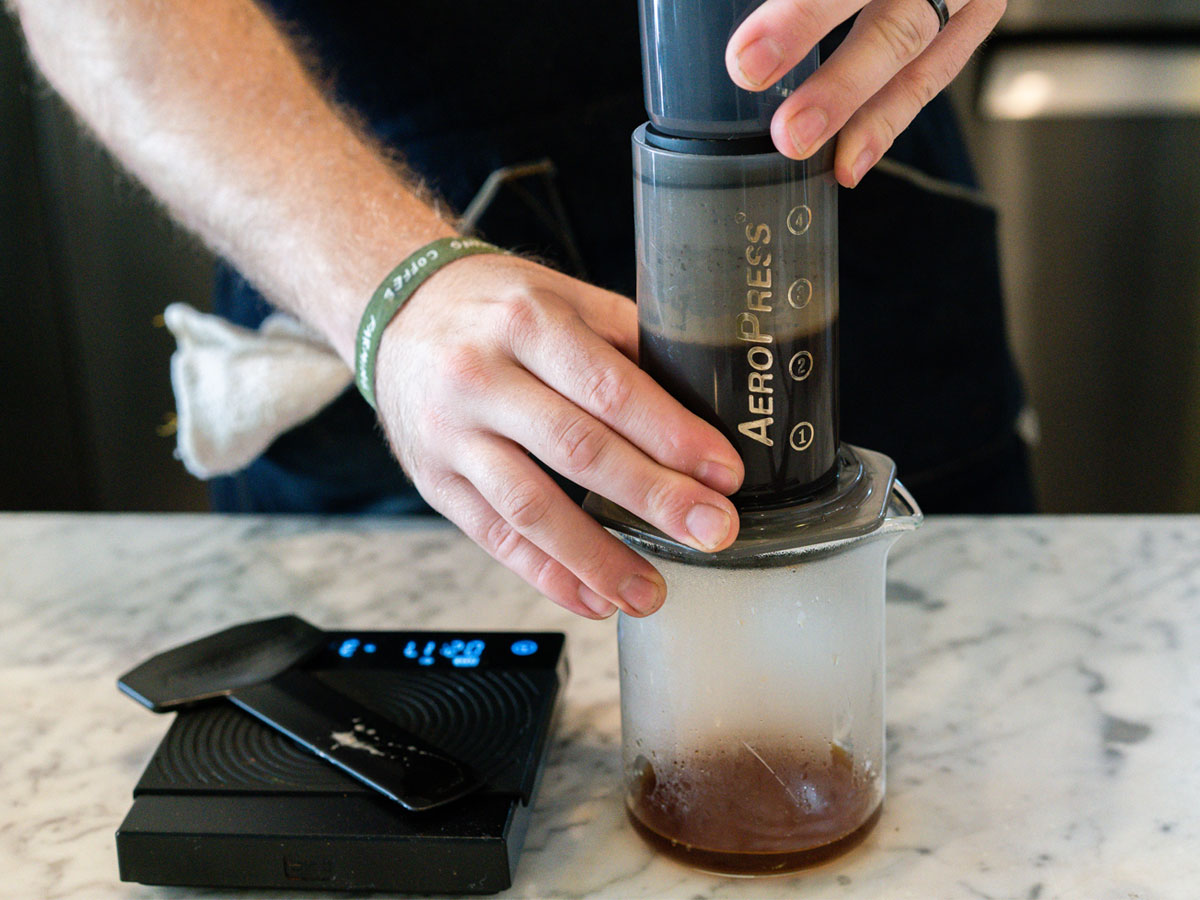 Aeropress + Perfect Coffee Water