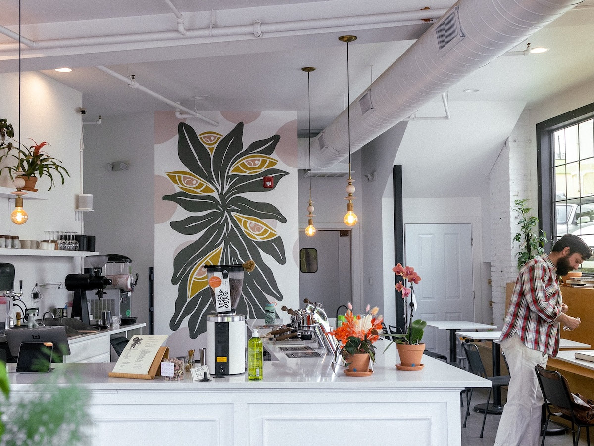 Farewell Coffee Asheville NC South Slope Interior