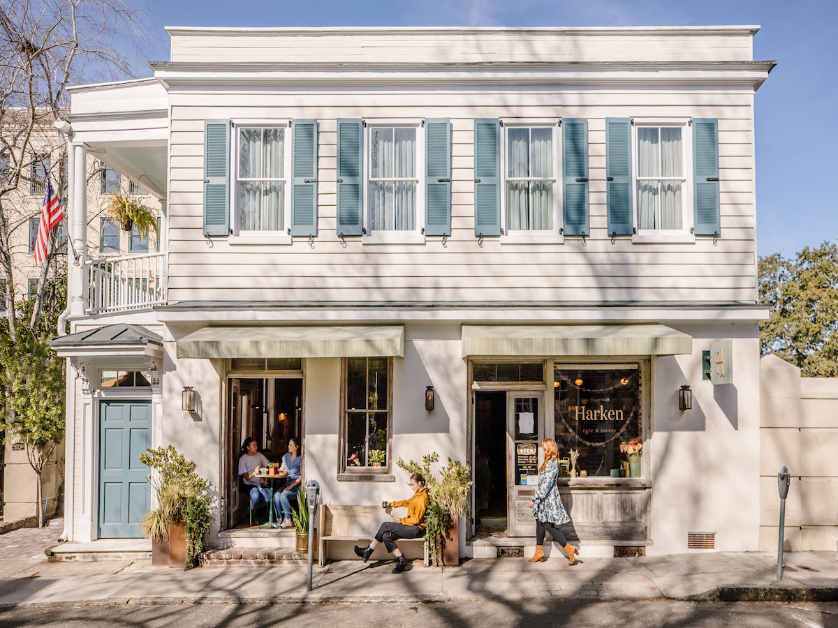 Outside Harken Coffee Shop, Charleston SC