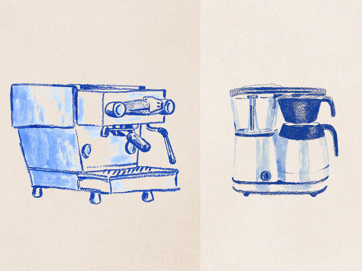 Espresso machine vs. coffee maker